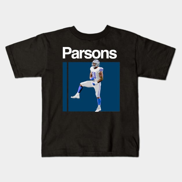 Micah Parsons Kids T-Shirt by Indranunik